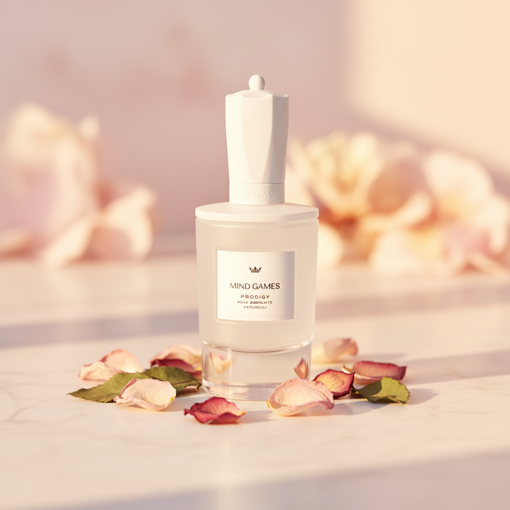Mind Games Prodigy Extrait de Parfum — Woody Gourmand Fragrance | Samples & Full Bottle